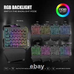 4X Hand Mechanical Wireless Gaming Keyboard RGB Backlit Portable Keyboard Game