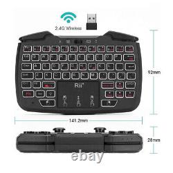 5X RK707 2.4GHz Wireless Portable Game Controller Keyboard Mouse Combo for PC/R