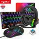 60% Gaming Keyboard Mouse and Headset set 4in1 Mechanical Rainbow 61Keys PC PS4