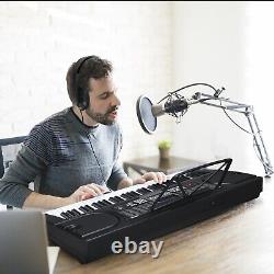 61-Key Electric Piano Keyboard Portable Musical Instrument with Microphone