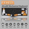 68 Keys Gaming Mechanical Keyboard Ergonomic RGB LED Backlit Portable Durable