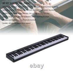 88 Key Portable Keyboard Piano Foldable Electronic LCD Display Wireless Conn NDE