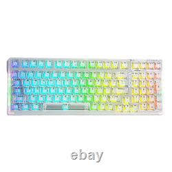99 Keys Mechanical Keyboard Transparent RGB Backlight for Desktop Laptop PC