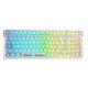 99 Keys Mechanical Keyboard Transparent RGB Backlight for Desktop Laptop PC