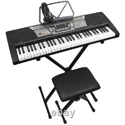 AXP10 Portable Keyboard Pack with Stand, Stool and Headphones Axus