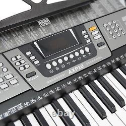 AXUS AXP10 Portable Keyboard 61 Note 255 Voices USB Microphone Audio Input