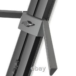 Adam Hall Stands SKS 22 XB Double Keyboard Stand Black Aluminium Heavy Load