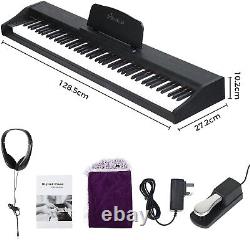 Asmuse Digital Piano 88 Key Keyboard with Semi-weighted & Bluetooth Portable Pia