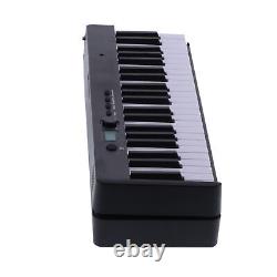 (Black)88 Key Portable Keyboard Piano Foldable Electronic LCD Display TDM