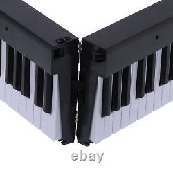 Black 88 Key Portable Keyboard Piano Foldable Electronic LCD Display Wireles Gfl