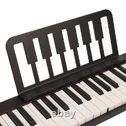 (Black)88 Keys Folding Piano Portable Electric Piano Keyboard With 128 Tones