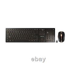 CHERRY DW 9100 SLIM keyboard Mouse included RF Wireless + Bluetooth QWERTY Engli