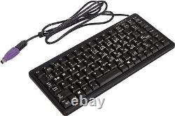 CHERRY USB/PS2 Wired Mini Compact Keyboard Black (German Layout) G (US IMPORT)