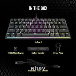 CORSAIR K65 RGB MINI 60% Mechanical Wired Gaming Keyboard iCUE Compatible QWERTY