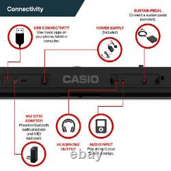 Casio 61 Kay Portable Keylighting Keyboard in Black CT-S410AD
