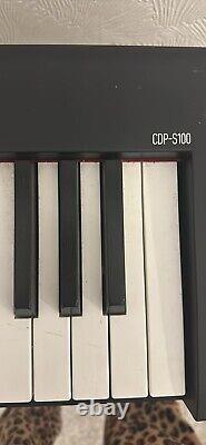 Casio CDP-100 88 key fully weighted stage piano keyboard, stand, pedal