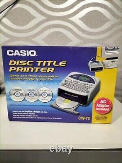 Casio CW-75 Disc Title Printer with Qwerty Keyboard