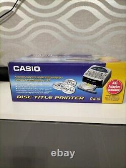 Casio CW-75 Disc Title Printer with Qwerty Keyboard