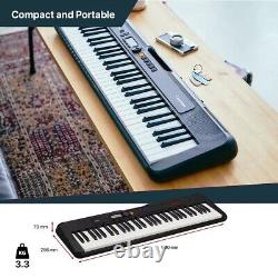 Casio Portable CT-S195AD Keyboard in Black with Stand Headphone & Adapter 01