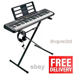 Casio Portable CT-S195AD Keyboard in Black with Stand Headphone & Adapter