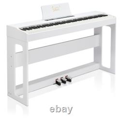 Digital Piano 88 Keys Full Weighted Keyboard W Pedals Furniture Stand Headphone