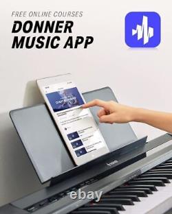 Donner DEP-10 Digital Piano Portable Keyboard 88-Key Semi-Weighted Sustain Pedal