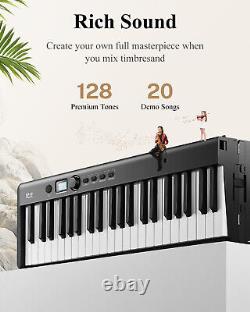 Eastar Foldable Semi-Weighted 88-Key Portable Electric Digital Piano Keyboard