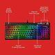 Hyper X Alloy Origins Mechanical Gaming Keyboard Multimedia Keys Facture RG B UK