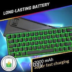 KLIM Shift Wireless Mechanical Keyboard 2023 Version Hotswap TKL RGB withEx