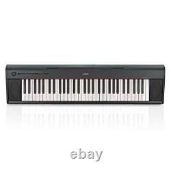 Keyboard 61 Keys Portable Yamaha NP12 Piaggero Digital Piano, Black