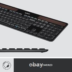 Logitech K750 Wireless Keyboard 2.4 Ghz UK English Layout Black (920-002929)