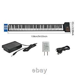 Lychee Portable Flexible 88 Keys Roll Up Soft Keyboard Piano MIDI Folding Electr