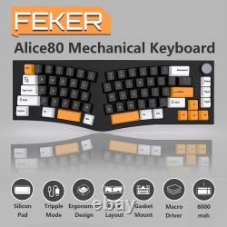 Mechanical Keyboard Portable Comfortable RGB LED Backlit for PC Gamer Business