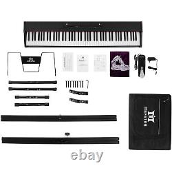 Mustar 88 Weighted Keys Digital Piano Portable Keyboard Pedal Stand Bluetooth