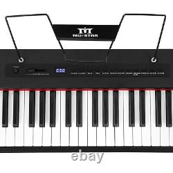 Mustar 88 Weighted Keys Digital Piano Portable Keyboard Pedal Stand Bluetooth