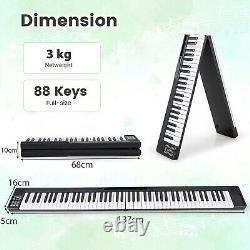 Portable 88 Keys Digital Piano Electric Keyboard With Bluetooth MIDI Function