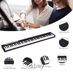 Portable 88 Keys Digital Piano Electronic Keyboard with Full-Size Weighted Keys