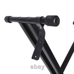 Portable X Style Keyboard Stand Double Braced Music Electric Organ Holder TDM