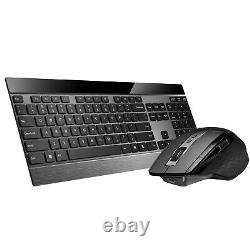 Rapoo 9900M Keyboard Mouse Set Bundle Wireless Bluetooth 3200 DPI Optical Thin