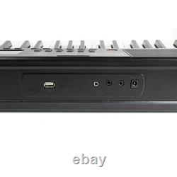 RockJam 61-Key Portable Electric Keyboard Piano With Power Supply, Sheet Music