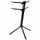 Stay Slim Series Two Tier Lightweight Column Keyboard Syntheiser Stand With C