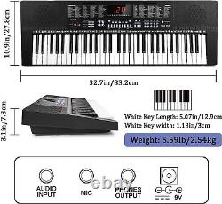 Vangoa 61 Key USB Digital Electric Piano Keyboard with Speaker Micropho