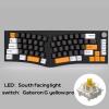 Wired Mechanical Keyboard RGB LED Backlit Durable Portable for Office Gamer