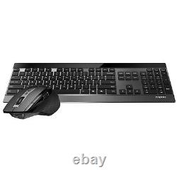 Wireless Keyboard Mouse Set Bundle Combo Rapoo 9900M Bluetooth 3200 DPI Optical