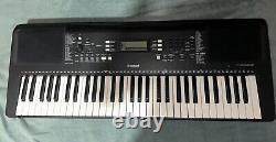 Yamaha psr e363 portable keyboard with stand, headphones and notebook holder