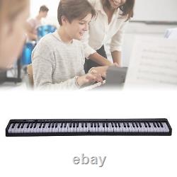 (black)88 Key Portable Keyboard Piano LCD Display Foldable Electronic Piano